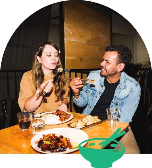 couples having meal